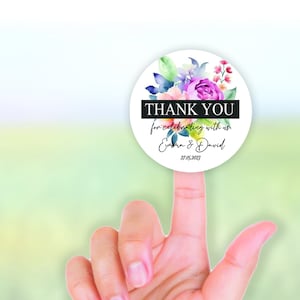 Adesivi personalizzati / Etichette personalizzate / Adesivi di ringraziamento / Baby Shower / Matrimonio / Compleanno / Addio al nubilato / Addio al nubilato / Favore / Affari