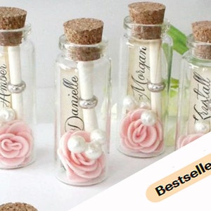 Bridesmaid gifts ideas, Ask Bridesmaid card, Bridesmaid proposal message in a bottle, Will You Be My Bridesmaid Presend, Flower girl gift