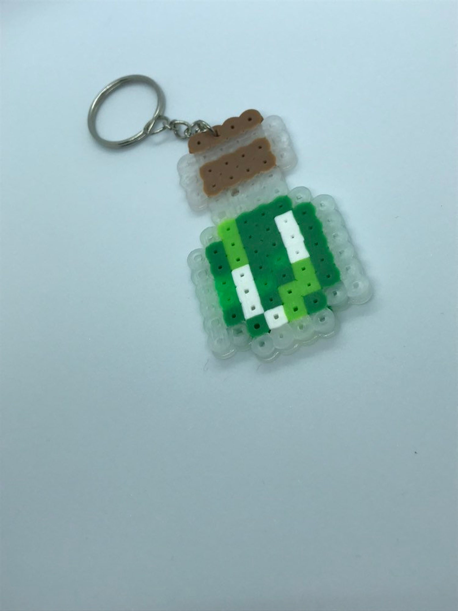Minecraft Potion Perler Bead Keychain Etsy