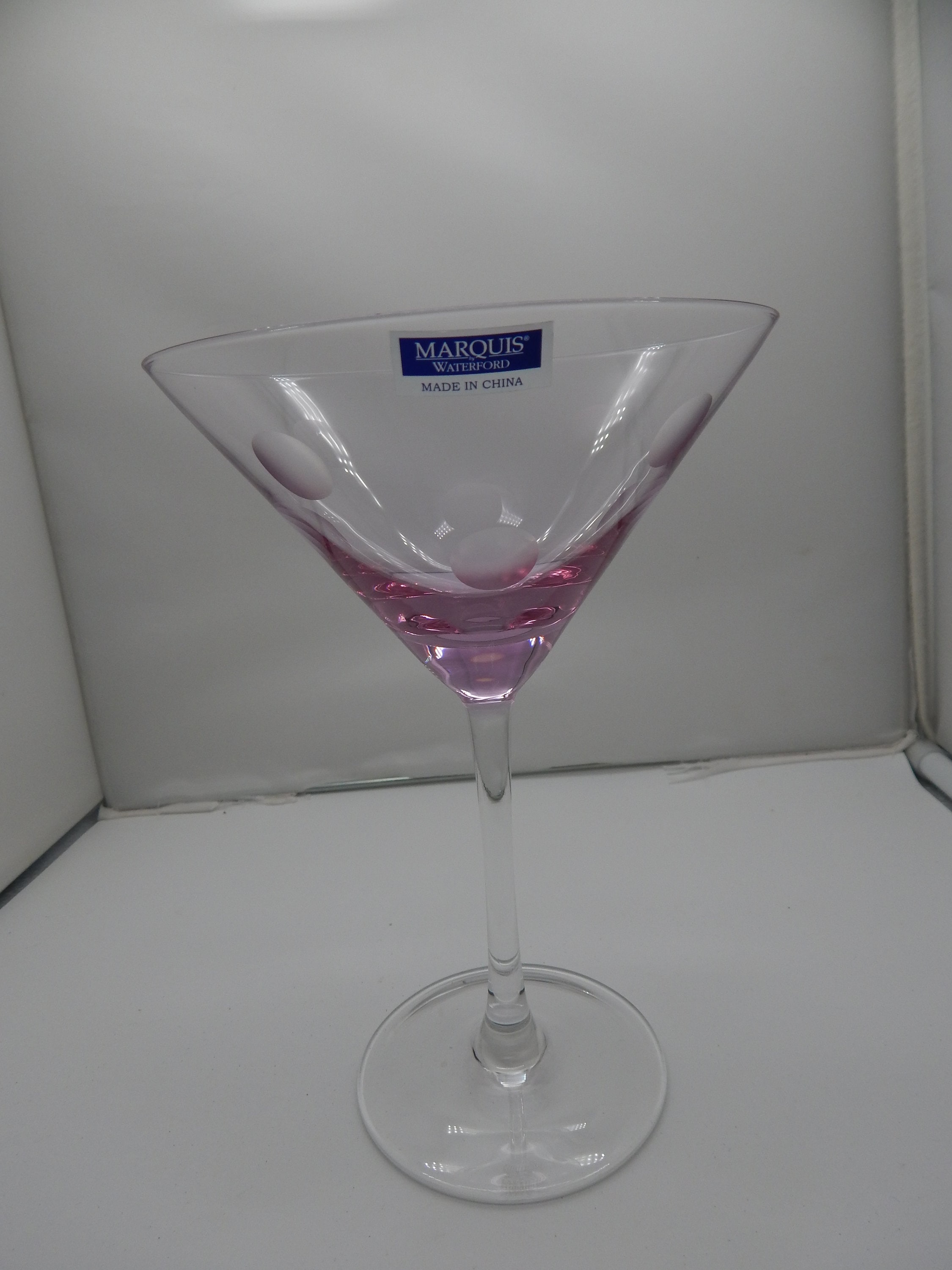 Pink Optic Crystal Martini Glass (Set of 2) by Moser