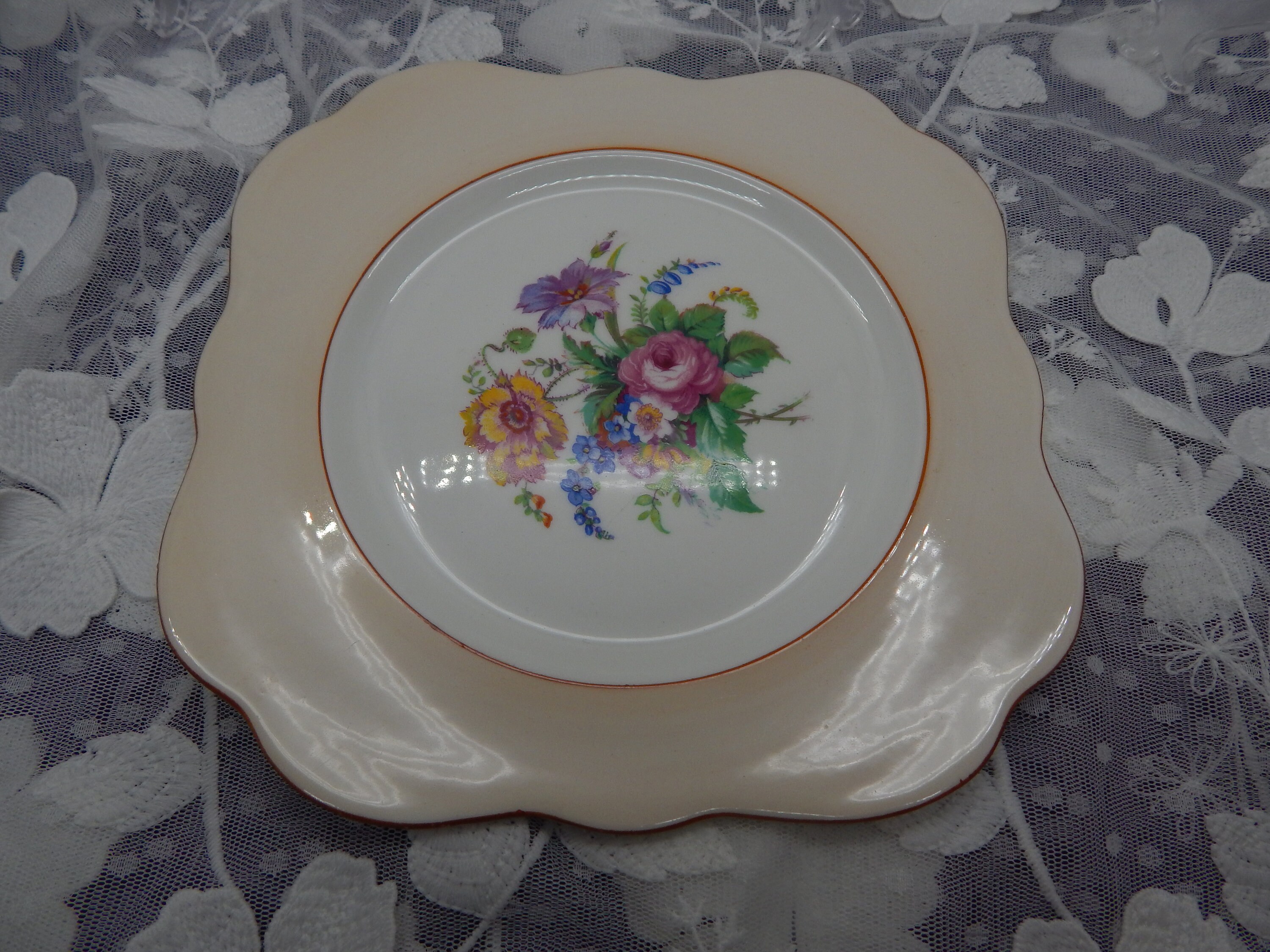 Set of 7 Vintage Colclough Bone China Dessert Tea Plates 7 Etsy