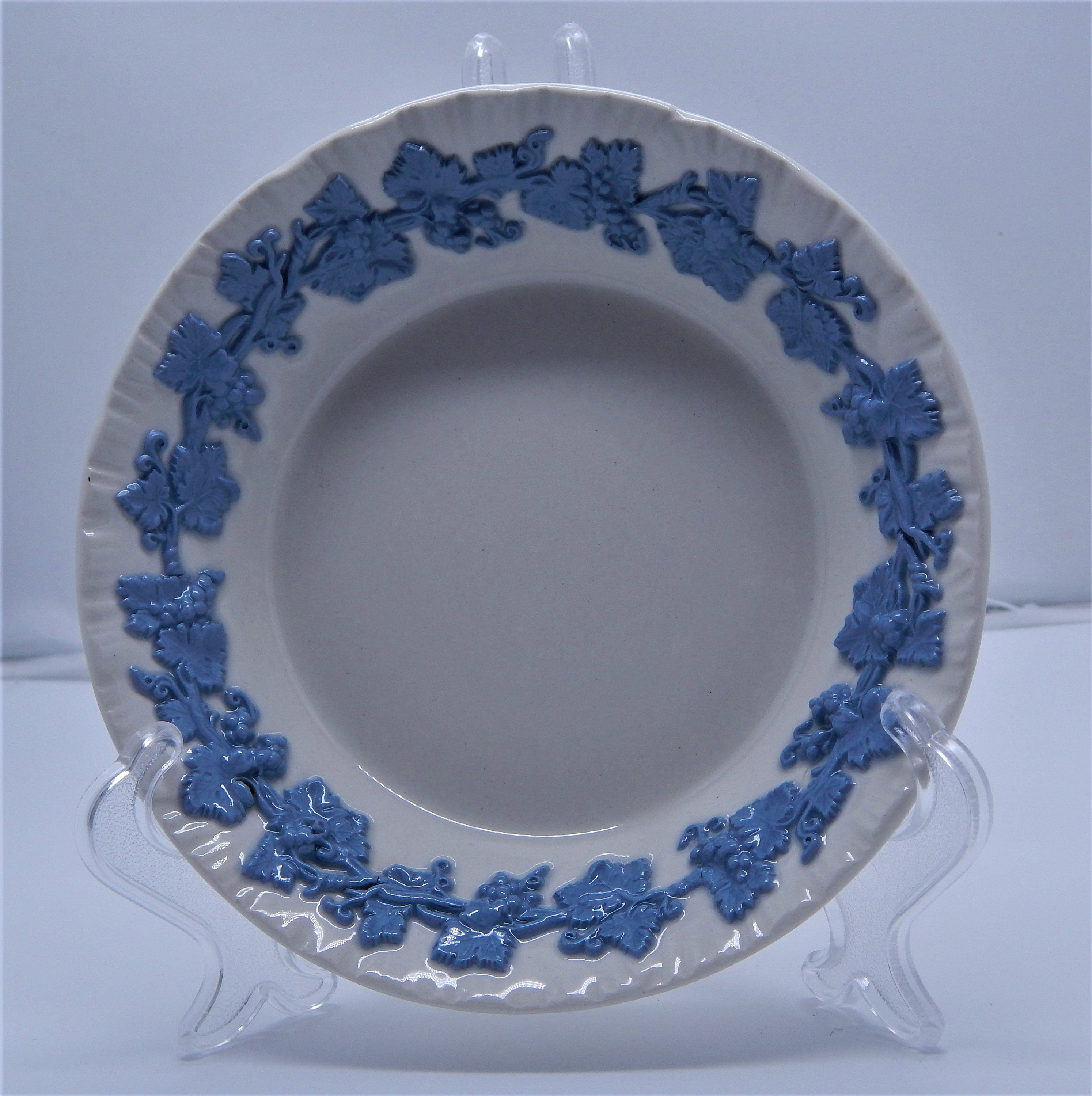 Embossed Wedgwood Queensware Lavender on Cream With Shell Edge Etsy