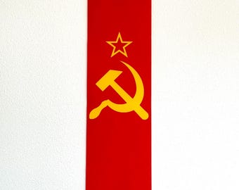 Communist Flag Of Russia, USSR, Red Flag, Hammer And Sickle In Yellow - Foto 11