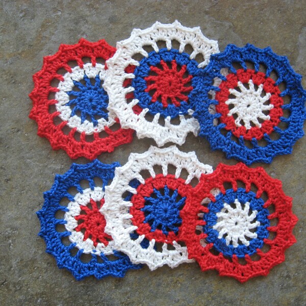 Crochet Pattern - Instant download pdf patterns (US English and Dutch) - coaster