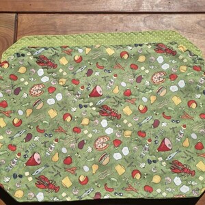 Reversible Assorted Food Reversible Placemats