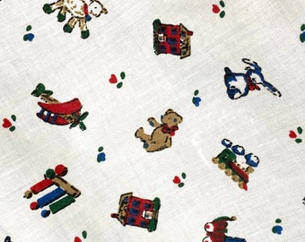 3.75 yds Nursery Print Fabric 57” Cotton Baby Print Vintage Print