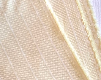 2 yds Pale Yellow Cotton 44” Shirting Yellow Cotton Chambray Yellow Cotton Yellow Striped Dobby