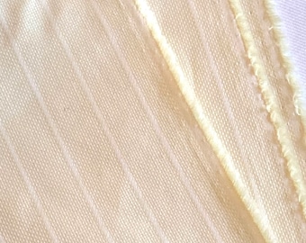 1 yds Pale Yellow Cotton 44” Shirting Yellow Cotton Chambray Yellow Cotton Yellow Striped Dobby