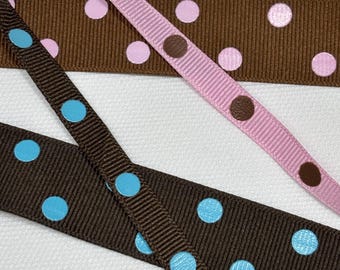 10 yds Dotted Ribbon Printed Dot Ribbon