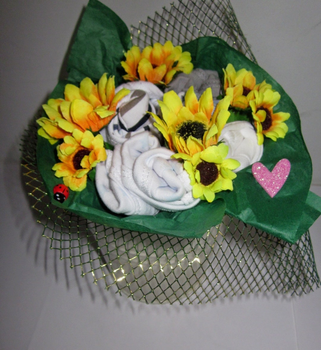 Sunflowers Baby Boy Set Handmade Baby Real Clothes Bouquet Etsy UK