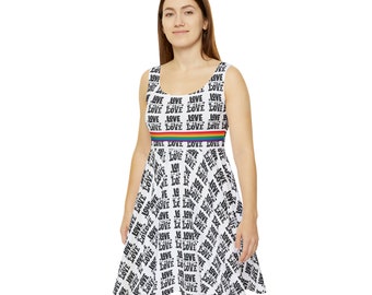 Love is Love Dress women pride clothing pride gay pride lesbian pride rainbow rainbow skater dress 2x skater dress 3x skater dress plus s