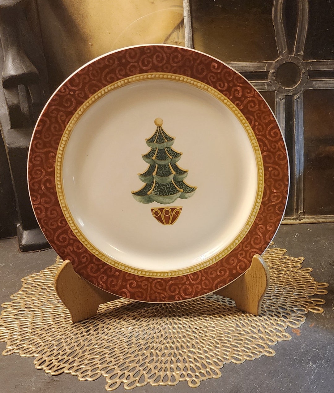 Pfaltzgraff Christmas Day 24 Piece Dinnerware Set Pfaltzgraff Royal
