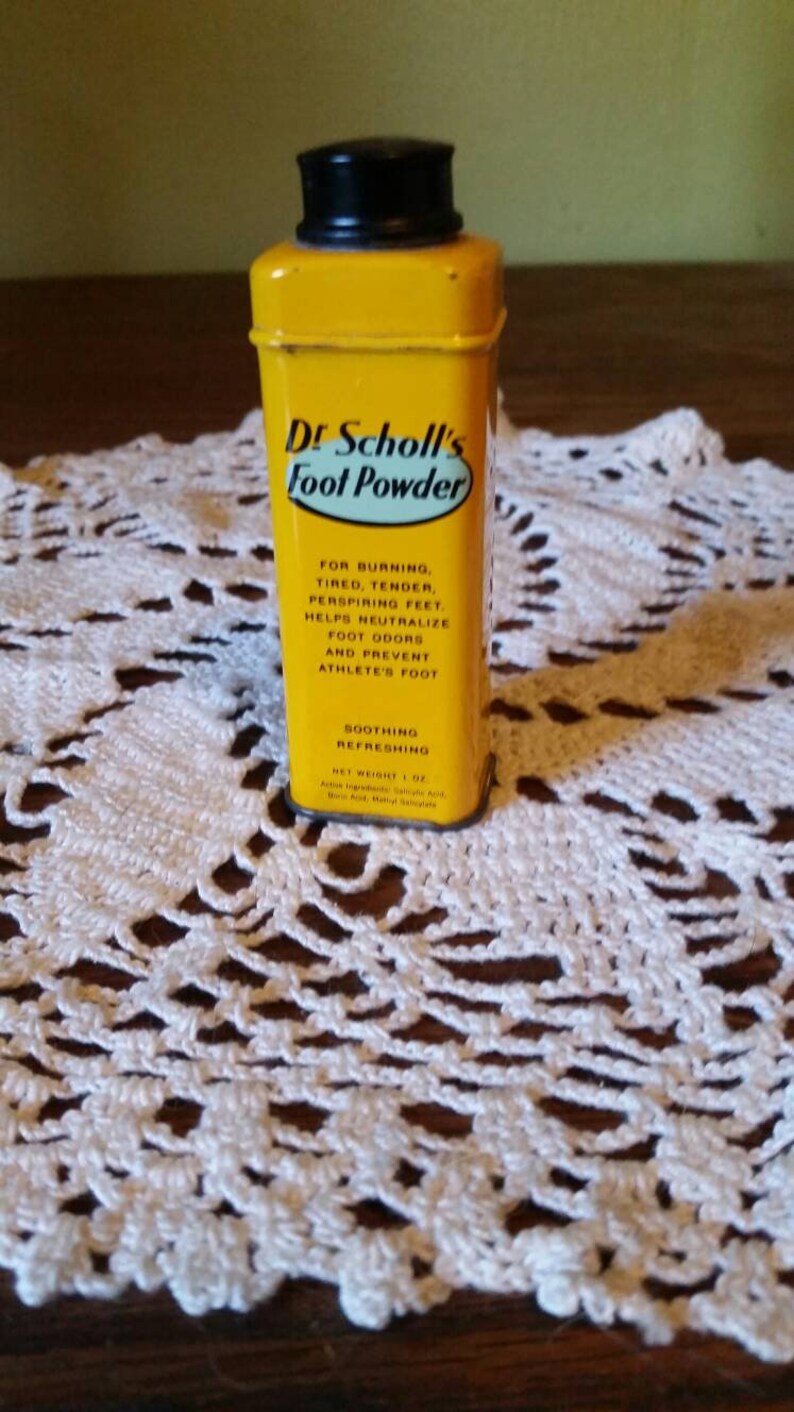 Dr Scholl's Foot Powder Tin Etsy