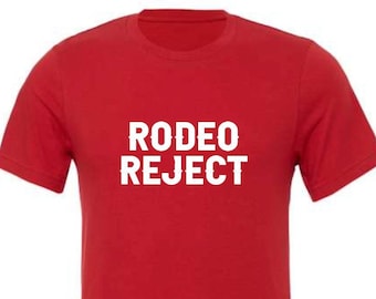 T-shirt de rejeição de rodeio