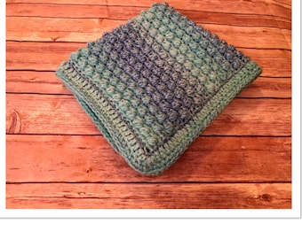 Crochet Pattern Textured Bubble Preemie Baby Blanket Pattern Only