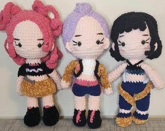 Muñecas animadoras de estrellas del pop coreano