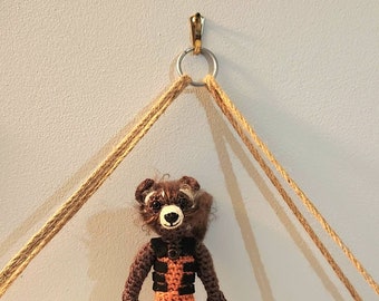 Amigurimi inspirado en mapache galaxia