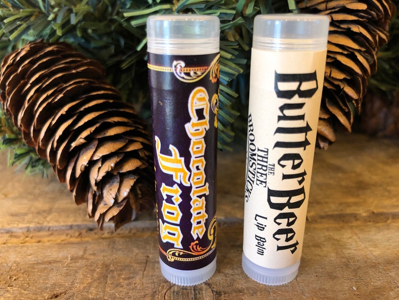 Harry Potter lip balms set butterbeer chocolate frog butter Etsy
