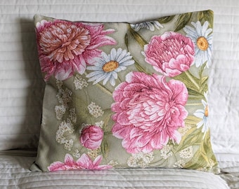 Tapestry cushion cover Peonies, tapestry cushion cover, tapestry, Easter home decor, floral cushion