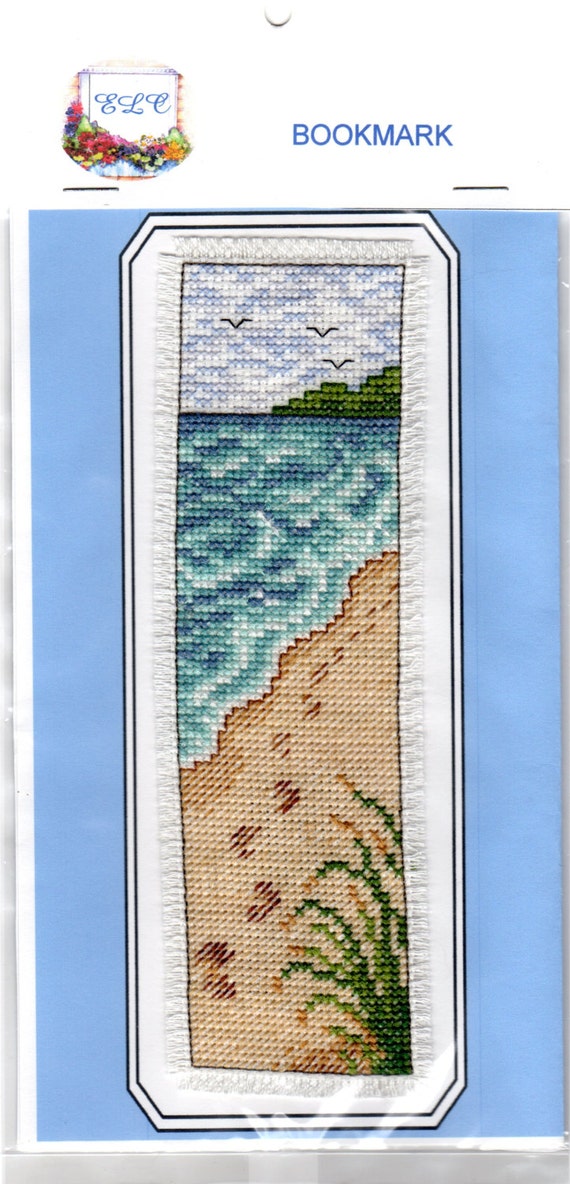 Footsteps in the Sand Cross Stitch Bookmark Beautiful Etsy