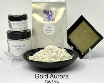 FunShine Colors "GOLD AURORA" Interference Mica Pigment Powder (10g, 20g, 28g Sizes)