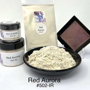 FunShine Colors "RED AURORA" Interference Mica Pigment Powder (10g, 20g, 28g Sizes)