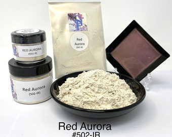 FunShine Colors "RED AURORA" Interference Mica Pigment Powder (10g, 20g, 28g Sizes)