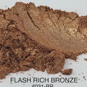 FunShine Colors "FLASH RICH BRONZE" Mica Pigment Powder (10g, 20g, 28g Sizes)