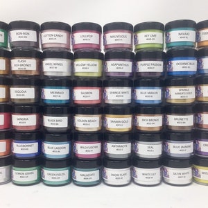 BASIC FUNSHINE COLORS: Your Choice of 94 Eligible Mica Powders in 10g Jars