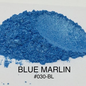 FunShine Colors &quot;BLUE MARLIN&quot; Mica Pigment Powder (10g, 20g, or 28g Sizes)