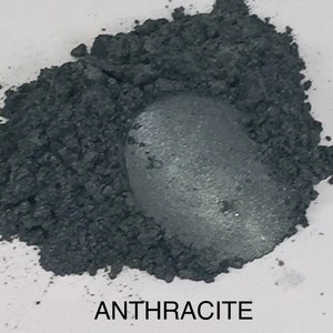 FunShine Colors &quot;ANTHRACITE&quot; Mica Pigment Powder (10g, 20g, or 28g Sizes)