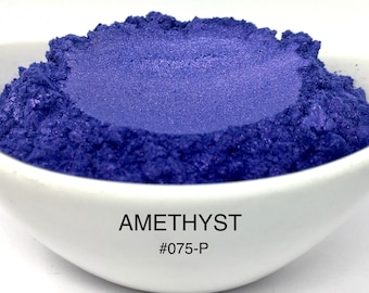 FunShine Colors "AMETHYST" Mica Pigment Powder (10g, 20g, or 28g Sizes)