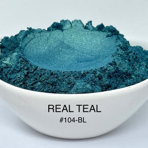 FunShine Colors "REAL TEAL" Mica Pigment Powder (10g, 20g, 28g Sizes)