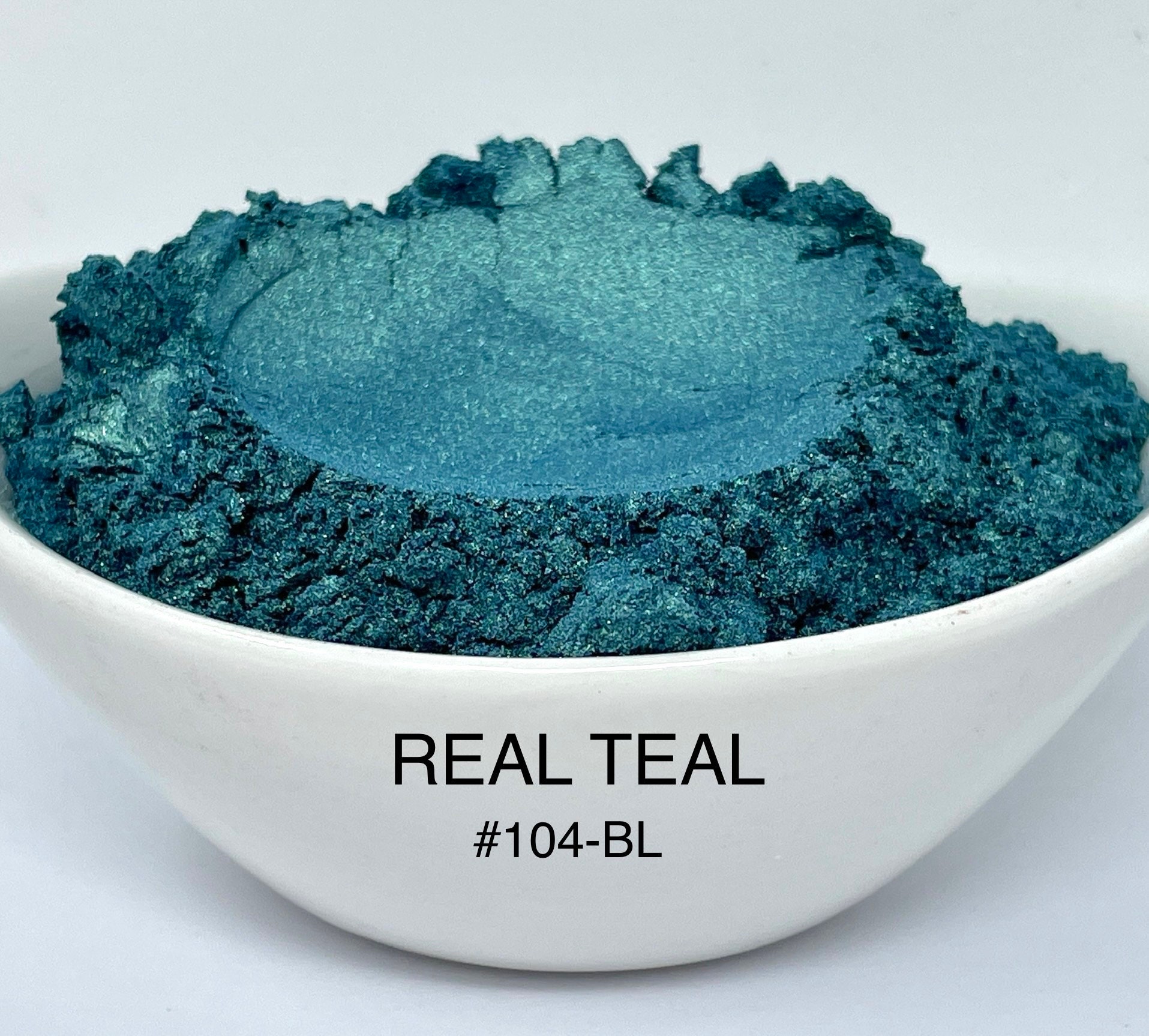FunShine Colors "REAL TEAL" Mica Pigment Powder (10g, 20g, 28g Sizes)