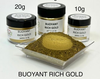 FunShine Colors "BUOYANT RICH GOLD" Mica Pigment Powder (10g, 20g, 28g Sizes)