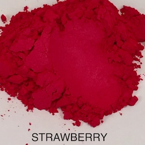 FunShine Colors &quot;STRAWBERRY&quot; Mica Pigment Powder (10g, 20g, or 28g Sizes)
