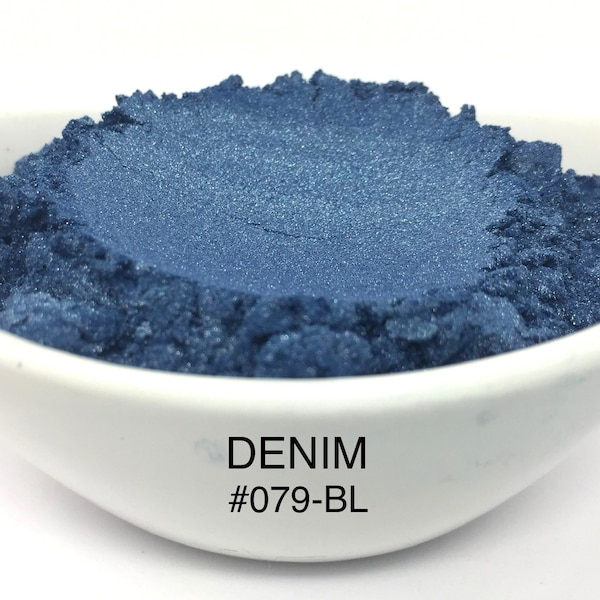 FunShine Colors "DENIM" Mica Pigment Powder (10g, 20g, 28g Sizes)