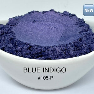 FunShine Colors "BLUE INDIGO" Mica Pigment Powder (10g, 20g, or 28g Sizes)