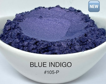 FunShine Colors "BLUE INDIGO" Mica Pigment Powder (10g, 20g, or 28g Sizes)