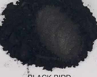 FunShine Colors "BLACK BIRD" Mica Pigment Powder (10g, 20g, or 28g Sizes)