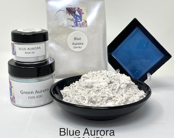 FunShine Colors "BLUE AURORA" Interference Mica Pigment Powder (10g, 20g, 28g Sizes)