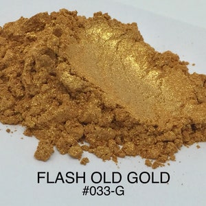 FunShine Colors "FLASH OLD GOLD" Mica Pigment Powder (10g, 20g, or 28g Sizes)