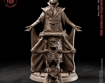 The godless inquisition - Monster - High Order Inquisitor - Flesh of Gods Miniatures - D&D, RPG, 3D Printed DLP Resin, Roleplaying Figures