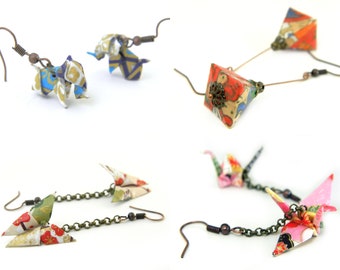 Orihana 20-Pack: Handcrafted Origami Earrings - Traditional Japanese Elegance & Modern Style