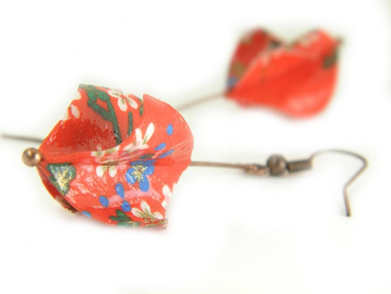 Origami earring Elice