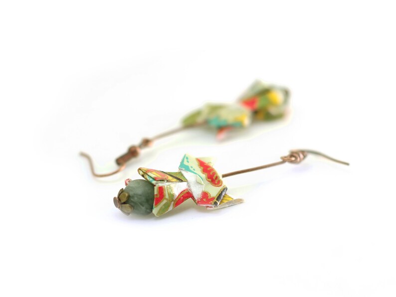 Origami earring Kitten