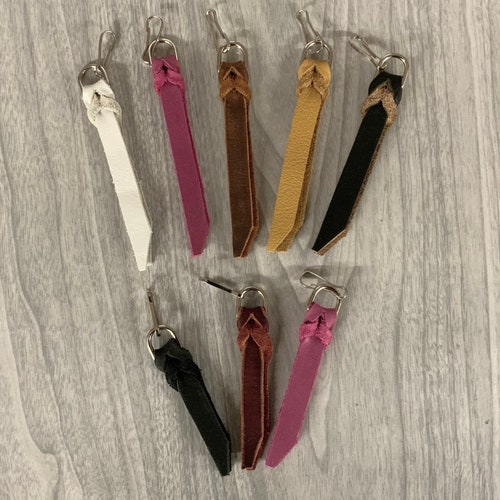 Zipper Pull Leather Zipper Pull Purse Zipper Pulls Coat Etsy