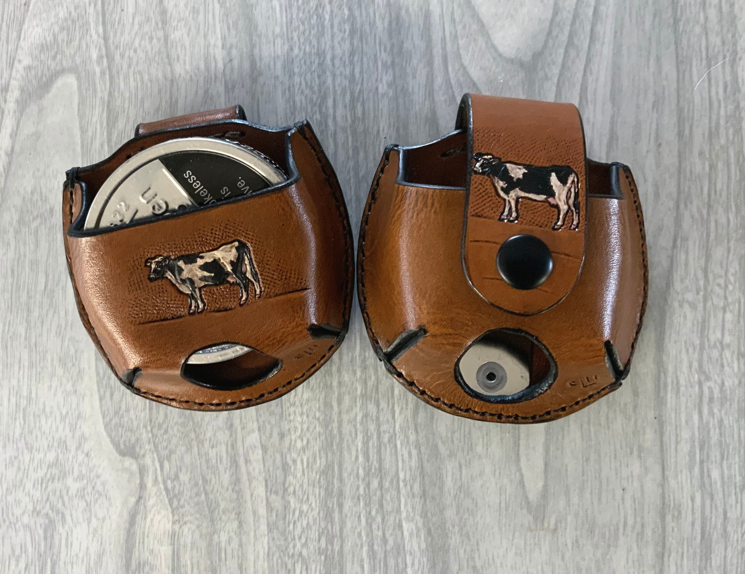 Holstein Cow Snuff Case Farmers Snuff Leather Snuff Can Etsy