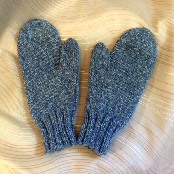 Adults mittens, 100% pure new wool hand knit mittens, Adults wool mittens, wool mittens, mittens, hand knit, classic knit wool mittens, wool