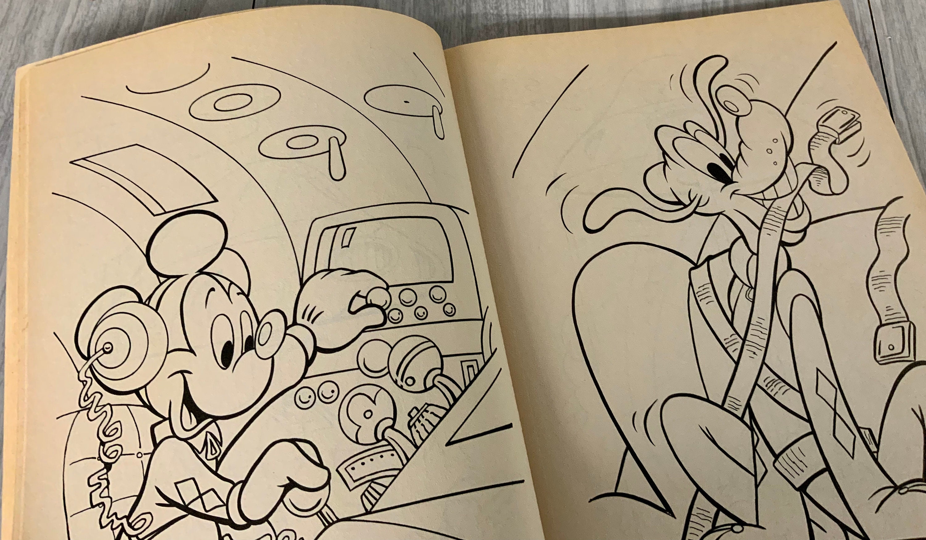 Mickey Mouse A Giant Coloring Book Walt Disneys Mickey Etsy